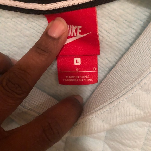 Nike quilted sweatshirt / sea foam - Picture 2 of 4